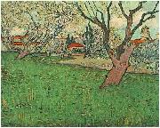 View of Arles with flowering trees Vincent Van Gogh